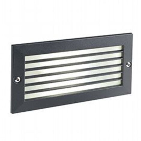 Segnapasso Esterno Incasso Chiuso Escape Alluminio E Vetro Nero Led 10W 3000K (1/5)