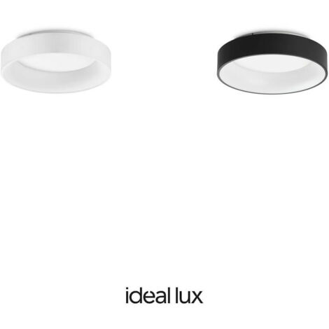 Plafoniera Moderna Ziggy Metallo Bianco Led 22W 3000K Luce Calda