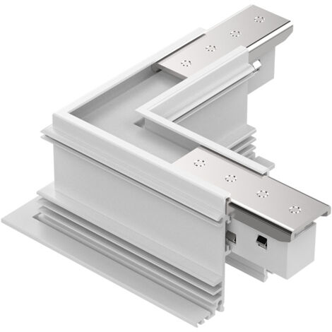 Connettore Incasso Orizzontale Elettrificato On-Off Ego Alluminio Bianco (1/2)