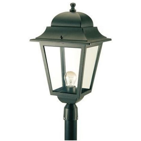 Lampada Testa Palo Diametro 60Mm Colore Nero per Esterno Linea Maxi Quadrata Livos