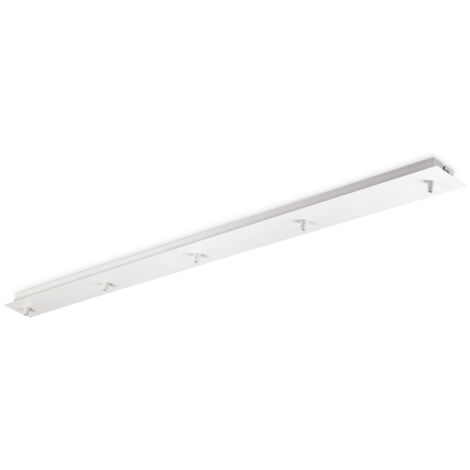 Rosone Lineare All In Metallo Bianco 5 Luci