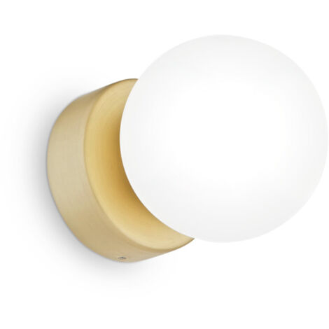 Lampada da parete BINOMIO AP1 ottone di Ideal Lux - Illuminazione