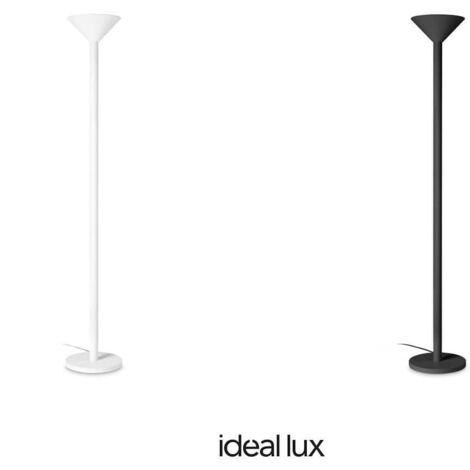 Piantana Da Terra Contemporanea Mix Metallo Nero 1 Luce E27 42W Ip20