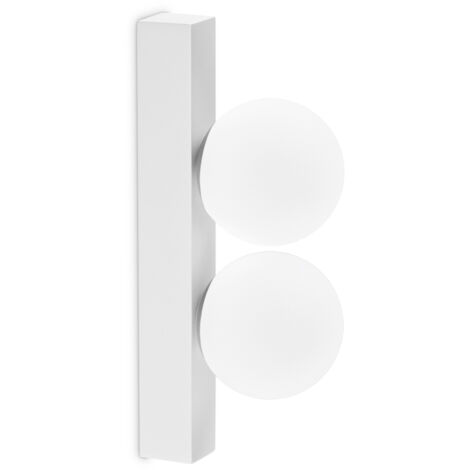 Applique Da Parete Contemporanea Ping Pong Metallo Bianco Led 6W 3000K Ip20