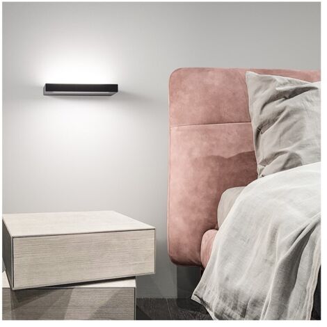 Applique Moderna Floor Alluminio Nero Acrilico Led 18W 3000K (1/3)