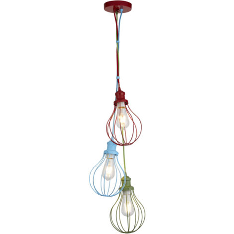 Searchlight Kids 3 Light Drop Balloon Cage Ciondolo - Colore (1/5)