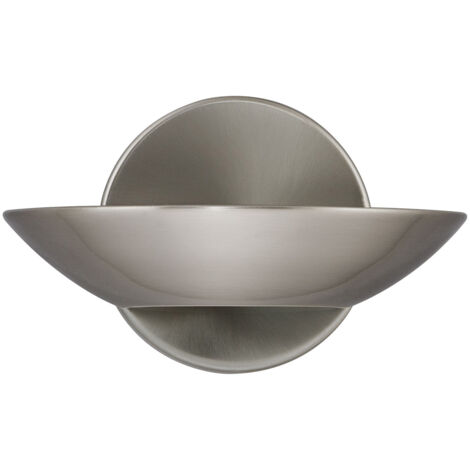 Applique Contemporanea Sardegna Acciaio Cromo Vetro Led 10W 3000K