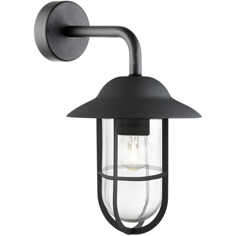 Lampada da Parete Mare Nero Trasparente E27 - Illuminazione Outdoor Design
