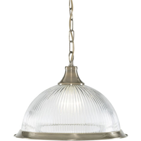 Sospensione Contemporanea Americano Acciaio Ottone Vetro 1 Luce E27 (1/5)