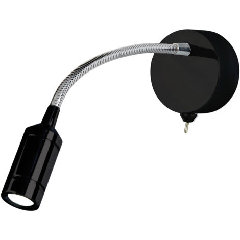 Applique Contemporanea Flexy Acciaio Nero Led 0,75W (1/5)