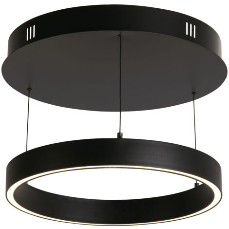 Searchlight Layla Pendente Gesture Control Nero, acrilico opale (1/5)