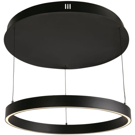 Searchlight Layla Pendente Gesture Control Nero, acrilico opale (1/5)