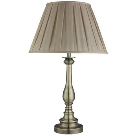 Lampada Da Scrivania Contemporanea Fiammingo Acciaio Ottone Tessuto 1 Luce E27 (1/5)