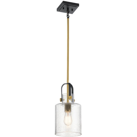 Elstead Kichler Kitner Plafoniera a sospensione a cupola in ottone naturale (1/5)