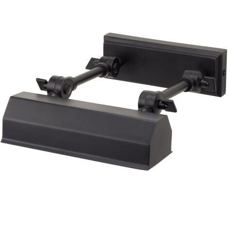 Applique Quadri E Specchi Contemporanea Chawton Acciaio Nero 1 Luce E14 (1/4)