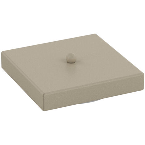 Rosone Quadrato Multiforo Metallo Sabbia 7 Uscite 14X14Cm