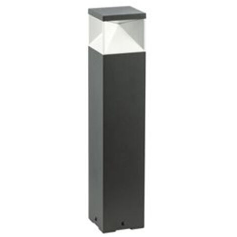 Paletto Basso Moderno Diamond Alluminio Grafite E Termoplastica 12W Led 3000K (1/2)
