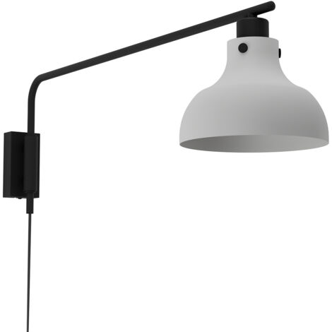 Applique Vintage Matlock Acciaio Grigio 1 Luce E27 (1/2)