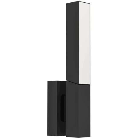 Applique Esterno Moderna Ugento Acciaio Nero Policarbonato Bianco Led (1/3)