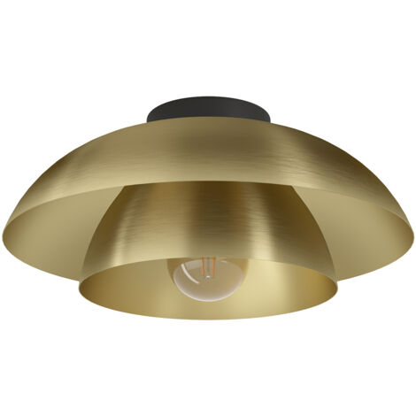 Plafoniera Moderna Cenciara Acciaio Nero 1 Luce E27 (1/4)