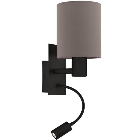 Applique Moderna Pasteri Acciaio Nero 1 Luce E27 Ip20 (1/2)