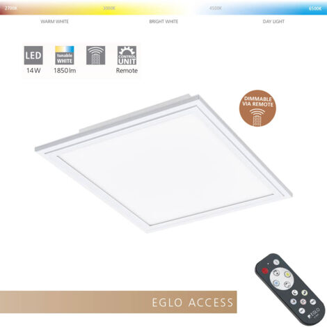 Plafoniera Moderna Salobrena-A Alluminio Bianco Luce Led Integrato 30W