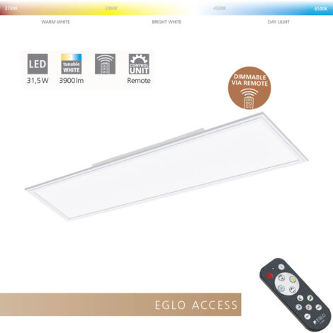 Plafoniera Moderna Salobrena-A Alluminio Bianco Luce Led Integrato 31,5W (1/5)