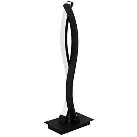 Lampada Da Tavolo Moderna Lasana 3 Acciaio Nero Luce Led Integrato 11,5W (1/4)