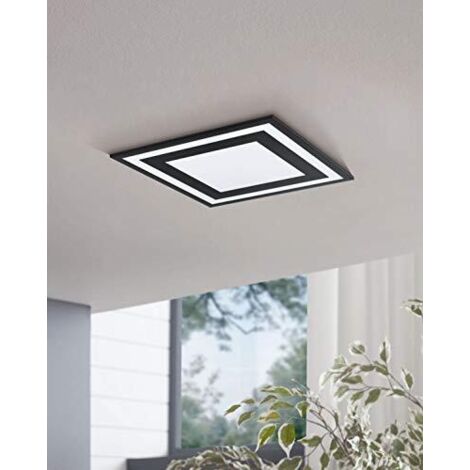 Plafoniera Moderna Savatarila Alluminio Nero Luce Led Integrato 22,2W (1/3)