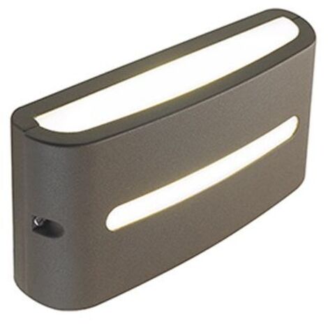 Applique Da Esterno Moderna Post Alluminio E Termoplastica Caffè Led 10W 3000K (1/4)