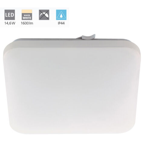 Plafoniera Moderna Frania Acciaio Bianco Luce Led Integrato 14,6W (1/5)