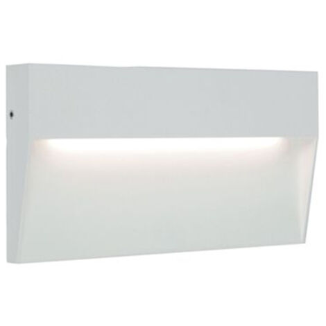 Segnapasso Rettangolare Moderno Geo Alluminio Bianco 6W Led 3000K (1/2)