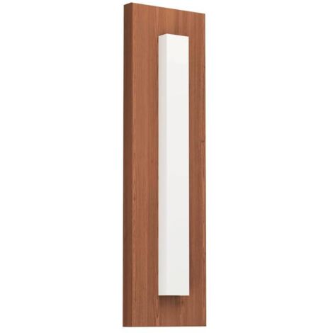 Applique Esterno Contemporanea Bitetto Acciaio Marrone Policarbonato Bianco Led (1/3)