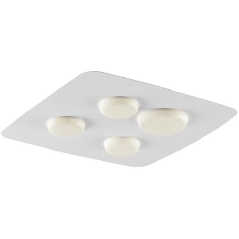 Plafoniera In Ferro Laccato Bianco Led Integrato Luce Naturale 2700 Lumen (1/2)