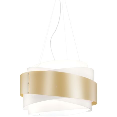 Lampadario a sospensione BEA cinque luci Oro diametro 60x h38 cm (1/2)