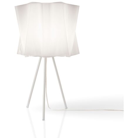 Lampada Da Scrivaniamoderna 3 Piedi Folio Polilux ® Bianco E Metallo 1 Luce E27 (1/2)