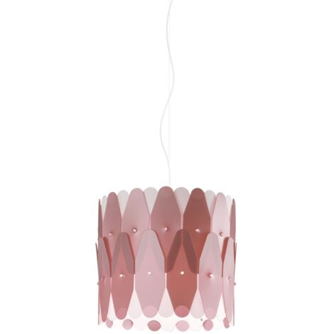 Sospensione Moderna Amanda Polilux ® Pink Metal E Metallo Cromo 1 Luce E27 (1/2)