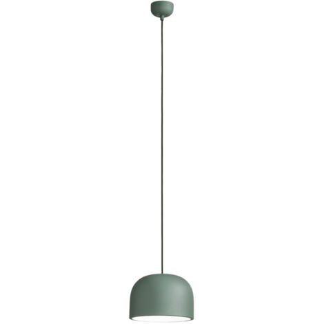 Sospensione Nordica Yelmo Metallo Verde Bianco 1 Luce E27 Ip20 (1/2)