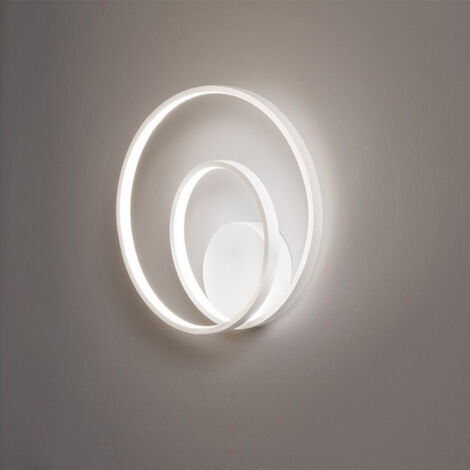 Applique Moderna Ritmo Metallo Bianco Led 28W Dimmerabile Ip20 (1/2)