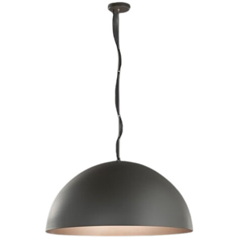 Sospensione Contemporanea Steel Metallo Grigio 1 Luce E27 Ip20 D60 (1/2)