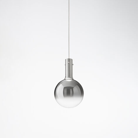 Vetro Fumè Specchiato Sfumato Serie Ampolla D20Cm Con Cavo 200Cm