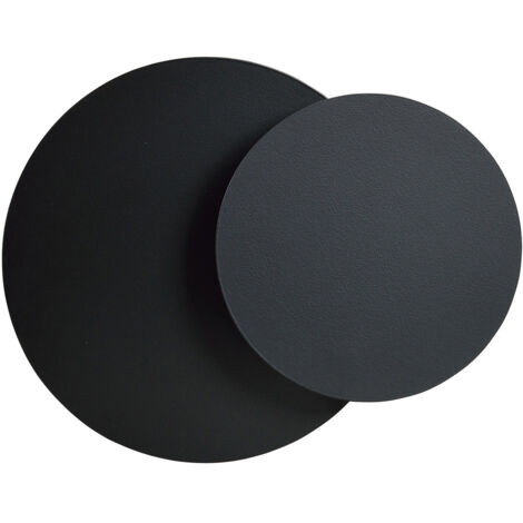 Applique 1 Luce A Disco Con Base In Acciaio Nero (1/5)