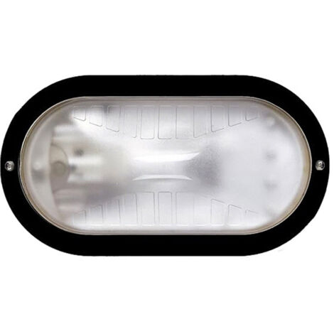 Plafoniera Esterno Contemporanea Owen Pc Nero 1 Luce E27 Ip44