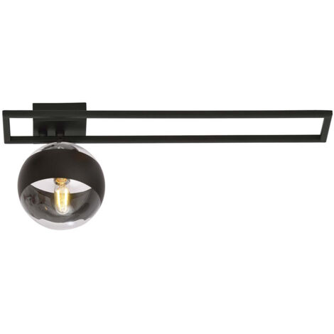 Plafoniera Moderna Andromeda Acciaio Nero 1 Luce E14 Ip20 (1/5)