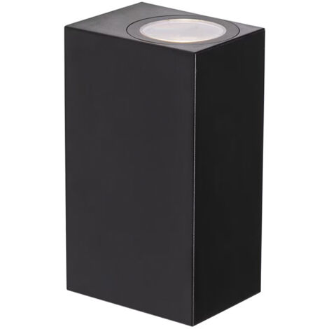 Applique Esterno Moderna Isla Alluminio Nero 2 Luci Gu10 Ip54 (1/3)
