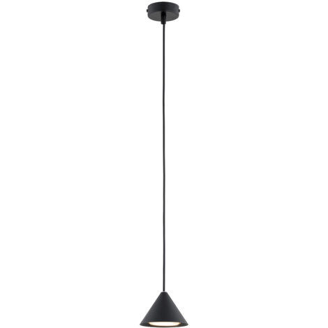 Sospensione Minimal Skadi 1 Luce In Acciaio Nero (1/5)