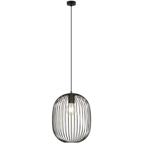 Sospensione Minimal Lugh 1 Luce In Acciaio Nero