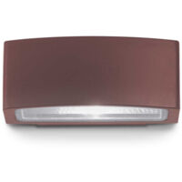 Applique Moderna Andromeda Alluminio Coffee 1 Luce E27