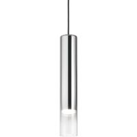 Sospensione Moderna Look Vetro Trasparente 1 Luce Gu10 7W 3000K Luce Calda