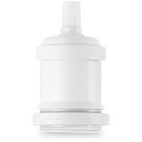 Portalampada In Metallo Colore Bianco Opaco